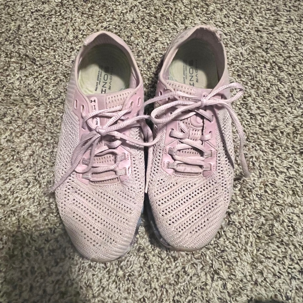 Under Armour HOVR Sonic‎ Running Shoes Lavender Knit Sneakers Womens 9